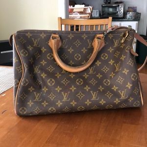 Old Louis Vuitton bag. Probably 30+ years old. Great condition for its age.